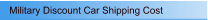 Military Discount Car Shipping Cost