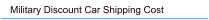 Military Discount Car Shipping Cost