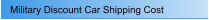 Military Discount Car Shipping Cost